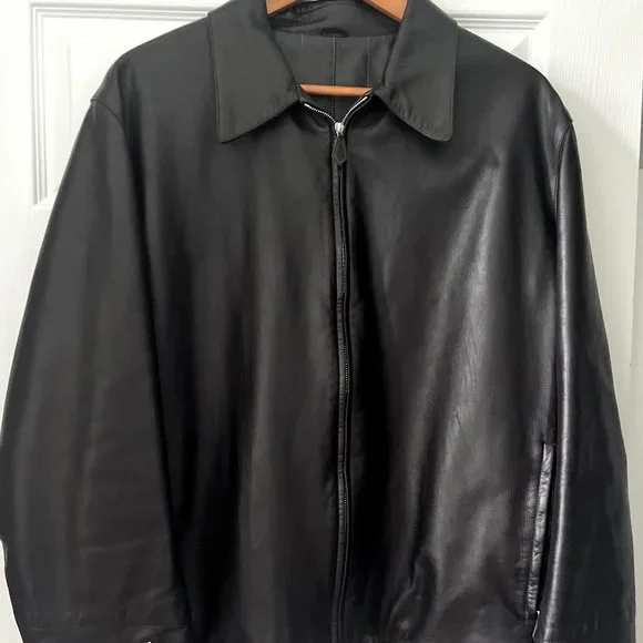 HERMÈS エルメス　マルジェラ期　Black Lambskin Jacket HERMES(エルメス) マルジェラ期ジャケット ブラック サイズ 40｜【公式